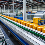 **

"A vibrant, detailed image showcasing a modern recycling facility. Conveyor belts move various materials (plastic bottles, cardboard boxes, aluminum cans) being sorted by advanced robotic arms and human workers in appropriate safety gear. In the background, show processed materials being prepared for reuse. Focus on cleanliness and efficiency. Safe for work, appropriate content, fully clothed, professional, perfect anatomy, natural proportions, high quality, modern technology, sustainable practices."

**