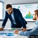 Home 23 환경관리사 시험 준비물 체크리스트 - A professional office environment showing a diverse team of Russian environmental managers collabora...